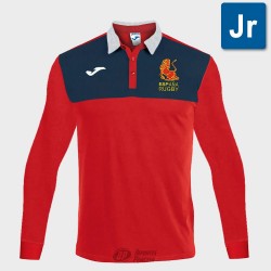 Polo Joma España Rugby supporter red ls junior