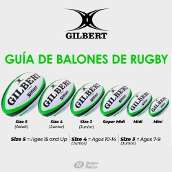 Balón rugby Gilbert G-TR3000 talla 4