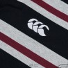 Polo rugby Canterbury retro negro-gris