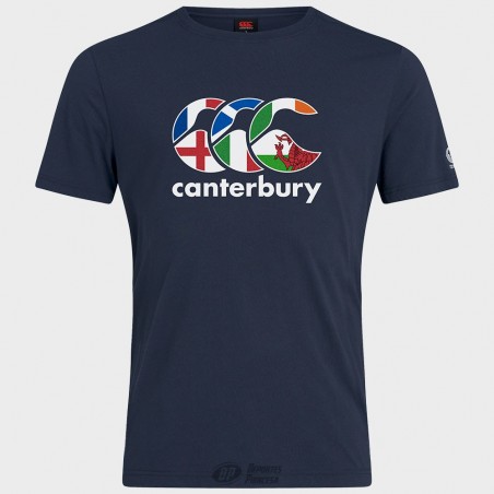 Camiseta Canterbury Seis Naciones marino