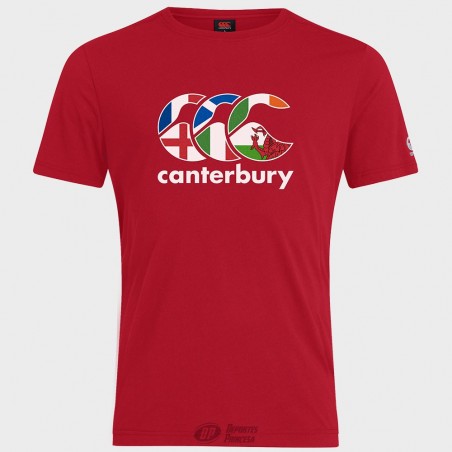 Camiseta Canterbury Seis Naciones rojo