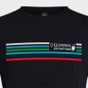 Camiseta Guinness seis naciones rayas negro