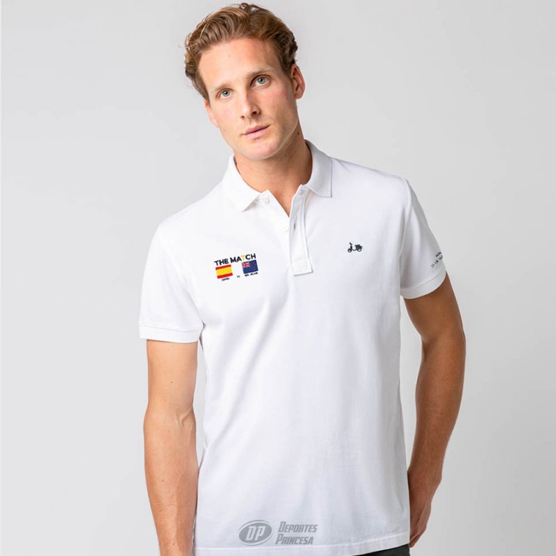 Polo The Match classic rugby blanco