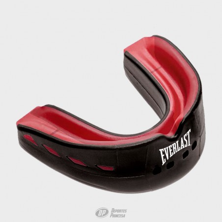 EVERLAST DOUBLE MOUTHGUARD EVERSHIELD GEL FIT BLACK-RED