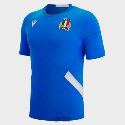 ITALY PLAYER POLY DRY GYM TEE SS SR ROYAL/WHITE