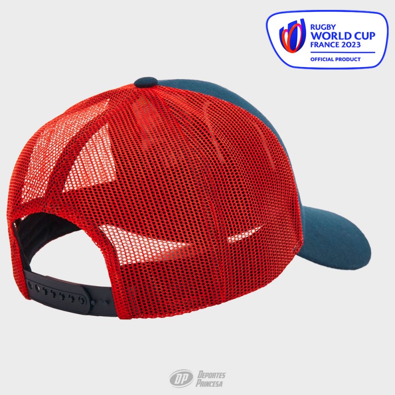 Gorra custom RWC marino-rojo