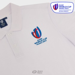 MACRON RUGBY WORLD CUP COTTON PIQUE POLO WHITE