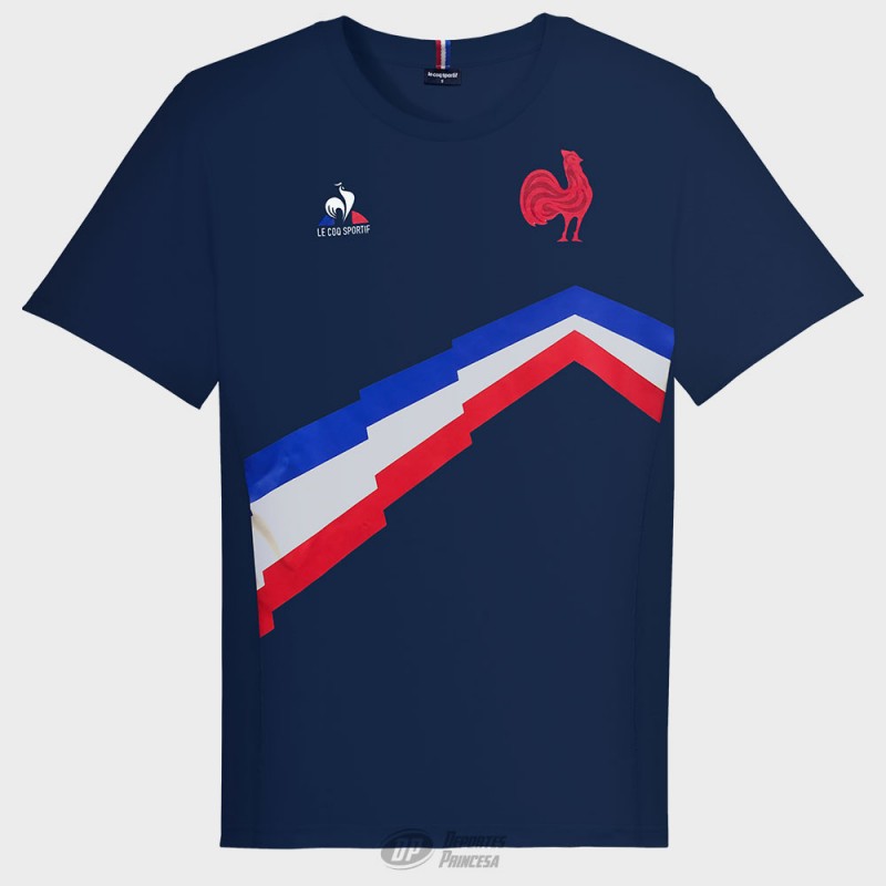 FRANCE RUGBY FANWEAR TEE NAVY
