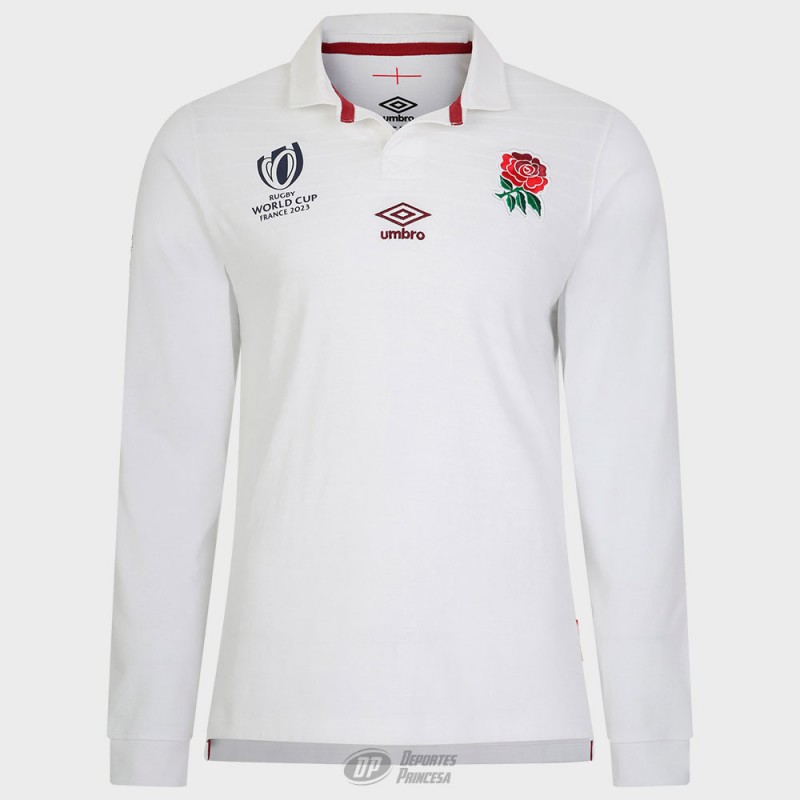 ENGLAND RUGBY RWC HOME CLASSIC JERSEY LS WHITE