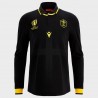 WALES RWC COTTON RUGBY POLO SR BLACK/YELLOW
