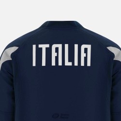MACRON ITALY RUGBY CONTACT TOP NAVY SR