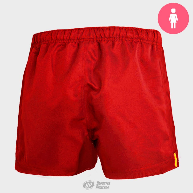 WOMEN´S SPAIN RUGBY RUGBY SHORT 24 RED