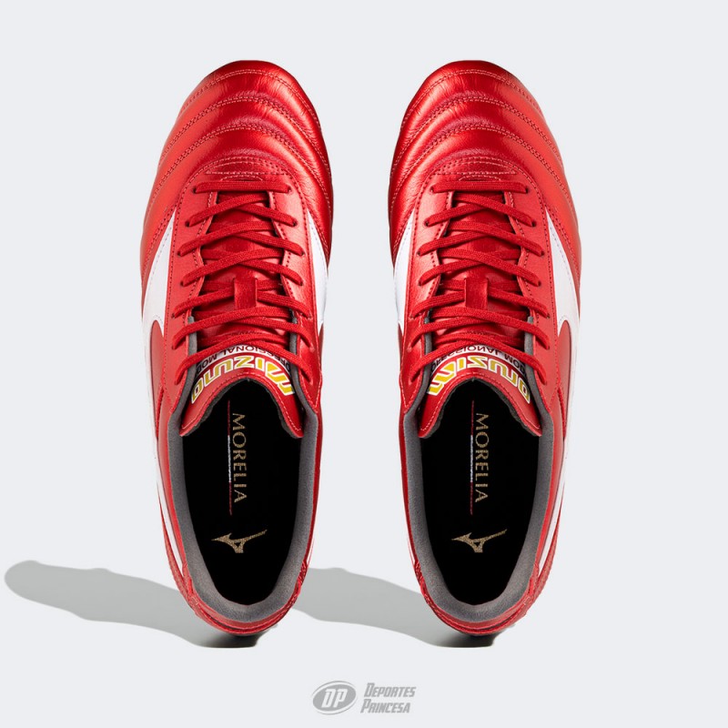 MIZUNO MORELIA II PRO FG RED/WHITE
