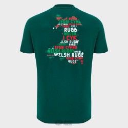 WALES RUGBY FAN COTTON TEE FOREST SS SR