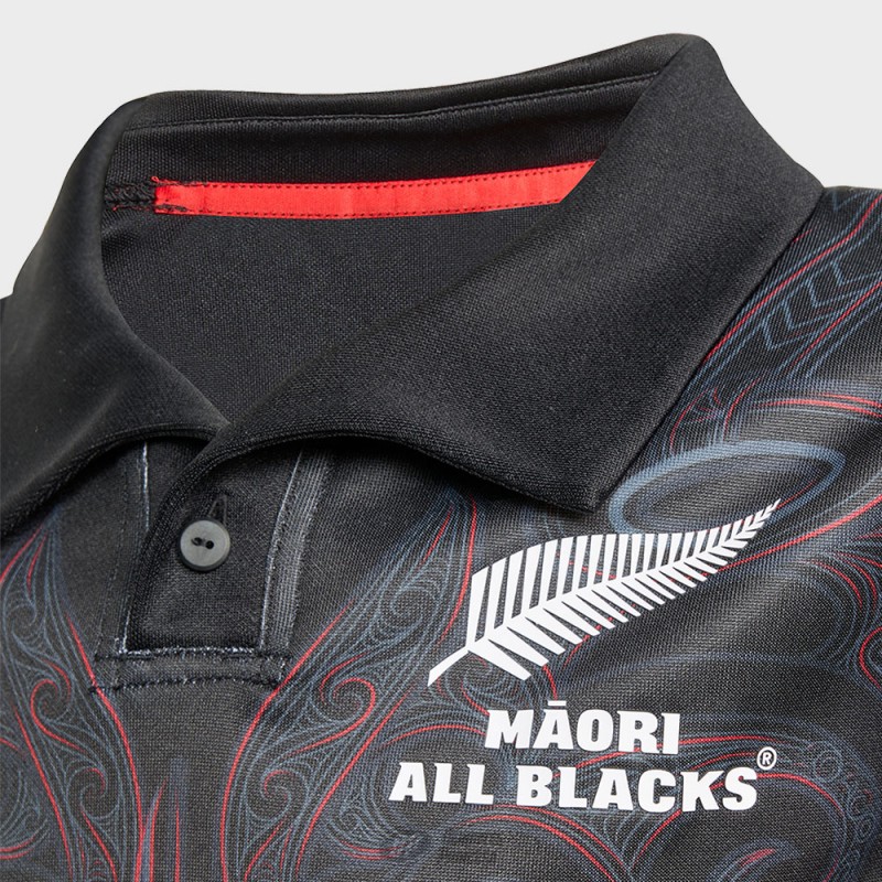 JUNIOR MAORI ALL BLACKS RUGBY JERSEY BLACK