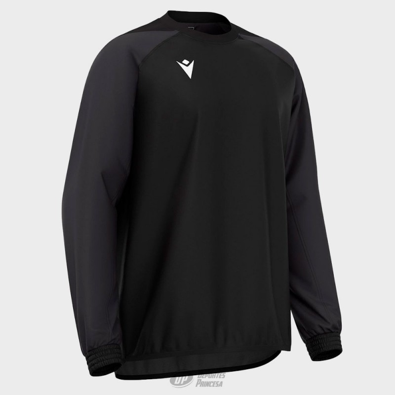 MACRON RUGBY CONTACT TOP SKARN BLACK SR