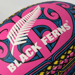 GILBERT MAORI BLACK FERNS SUPPORTER BALL - SIZE 5