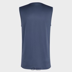 MENS FRANCE RUGBY SINGLET PERFORMANCE TEE BLUE