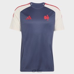 MENS FRANCE RUGBY PERFORMANCE TEE BLUE