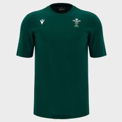 camiseta de algodón de viaje Macron de la selección de rugby de Gales (WRU)