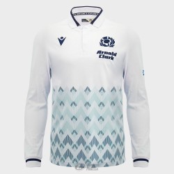 Polo Rugby Escocia Manga Larga Algodón | Oficial Senior