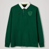 IRFU HERITAGE CLASSIC COTTON RUGBY POLO LS GREEN