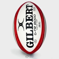 Gilbert rugby ball G-TR8000 size 5 red-white © 2026 DEPORTES PRINCESA. Todos los derechos reservados.