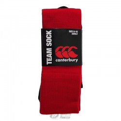 Medias rugby Canterbury team sock rojo