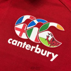 Polo rugby Canterbury Seis Naciones ls rojo